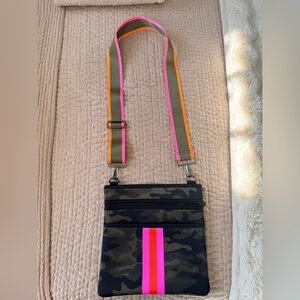 Haute Shore Camouflage Bag with Pink & orange Accent
